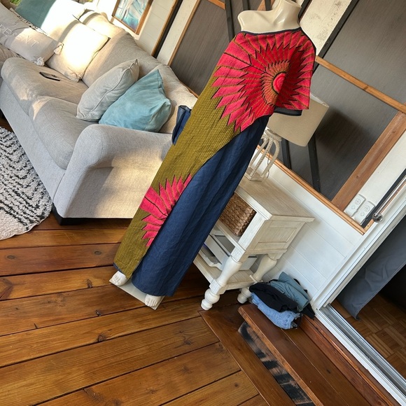 Velma New York Plus Size Kaftan Maxi Dress One Size Fits Most - Picture 2 of 16